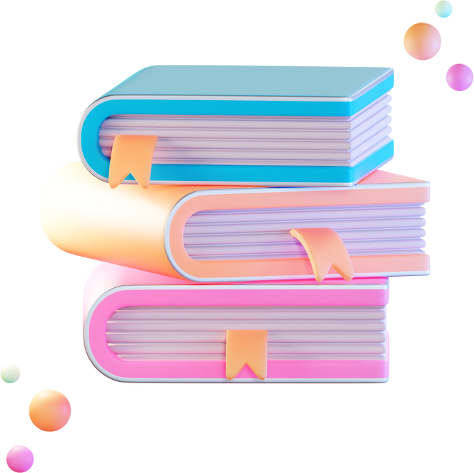 Books Data, Information, 3d Icon Illustration