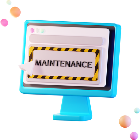 Maintenance, Information, 3d Icon Illustration